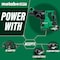 Metabo Hpt 36V MV Cordless Brushless 1- 1/8in SDS Plus Rotary Hammer Kit 4.0Ah, Rapid Charger and Case DH3628DAM - alternate 4